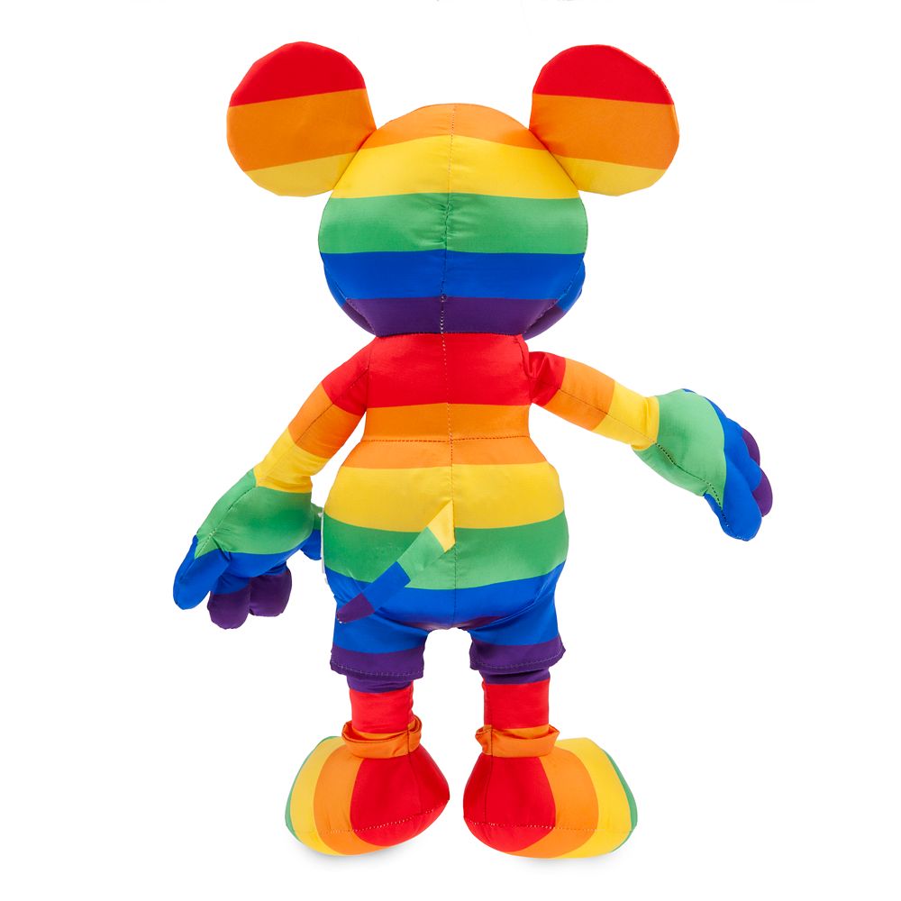 mickey rainbow plush