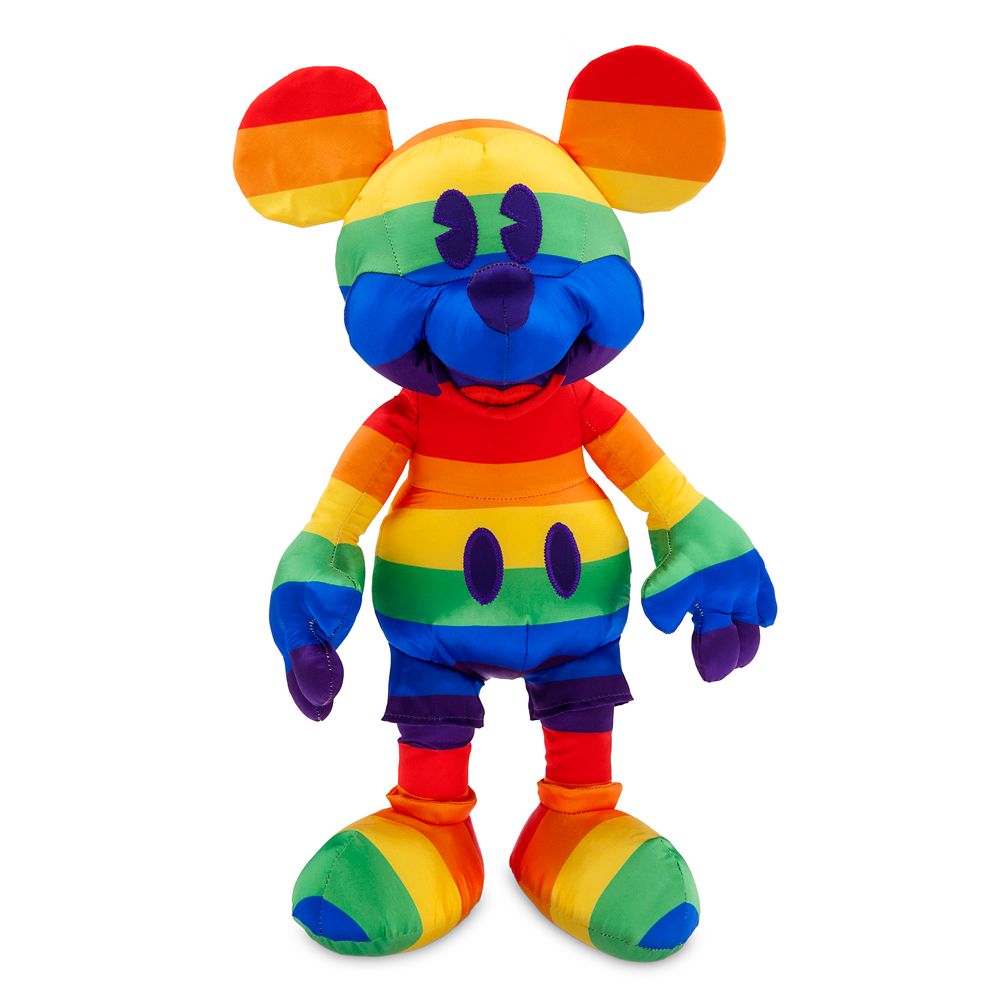 mickey rainbow plush