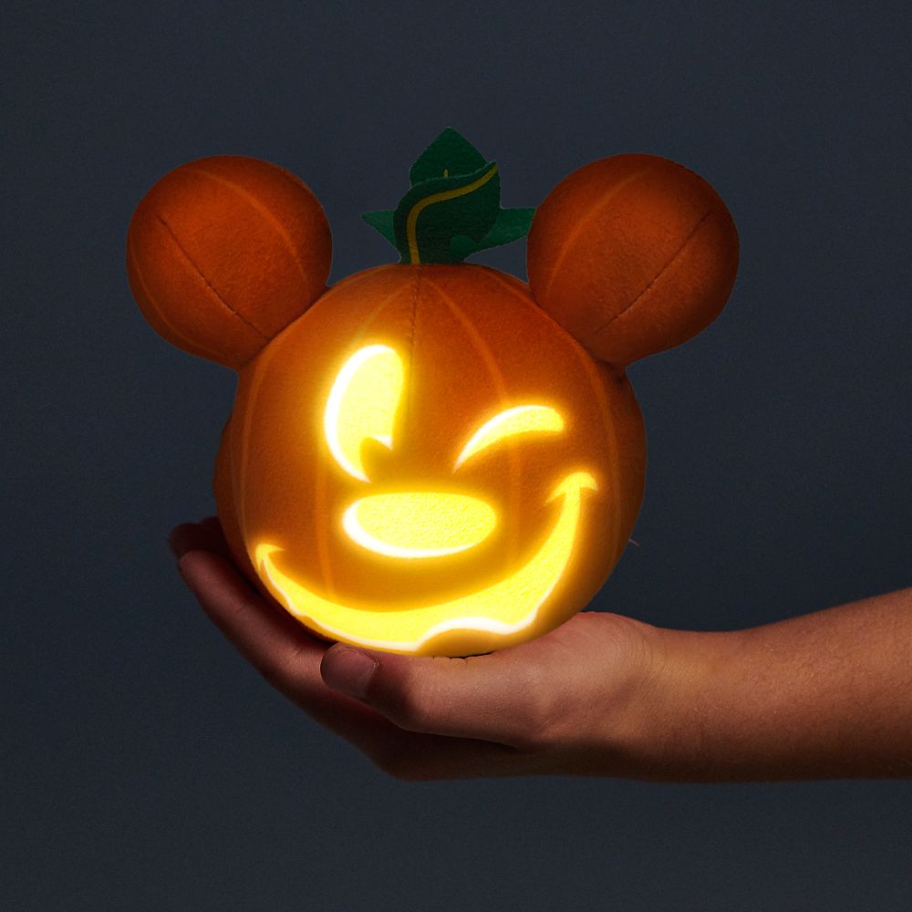 Mickey Mouse Light-Up Halloween Pumpkin Plush – Mini 5''