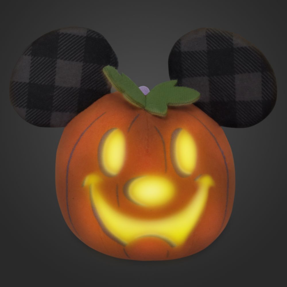 Mickey Mouse Jack-o'-Lantern Halloween Light-Up Plush