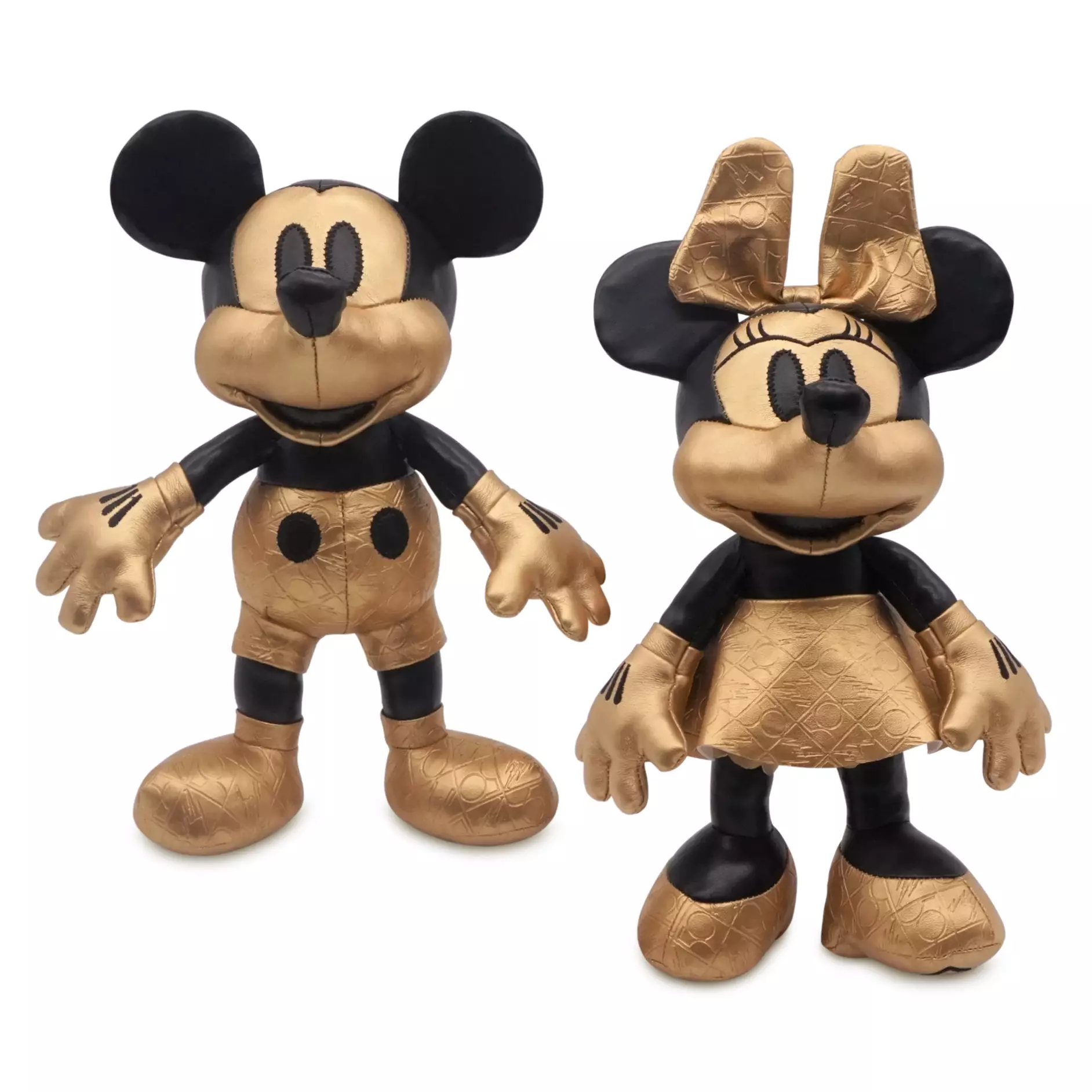 Mickey and Minnie Mouse Plush Set  Walt Disney World 50th Anniversary