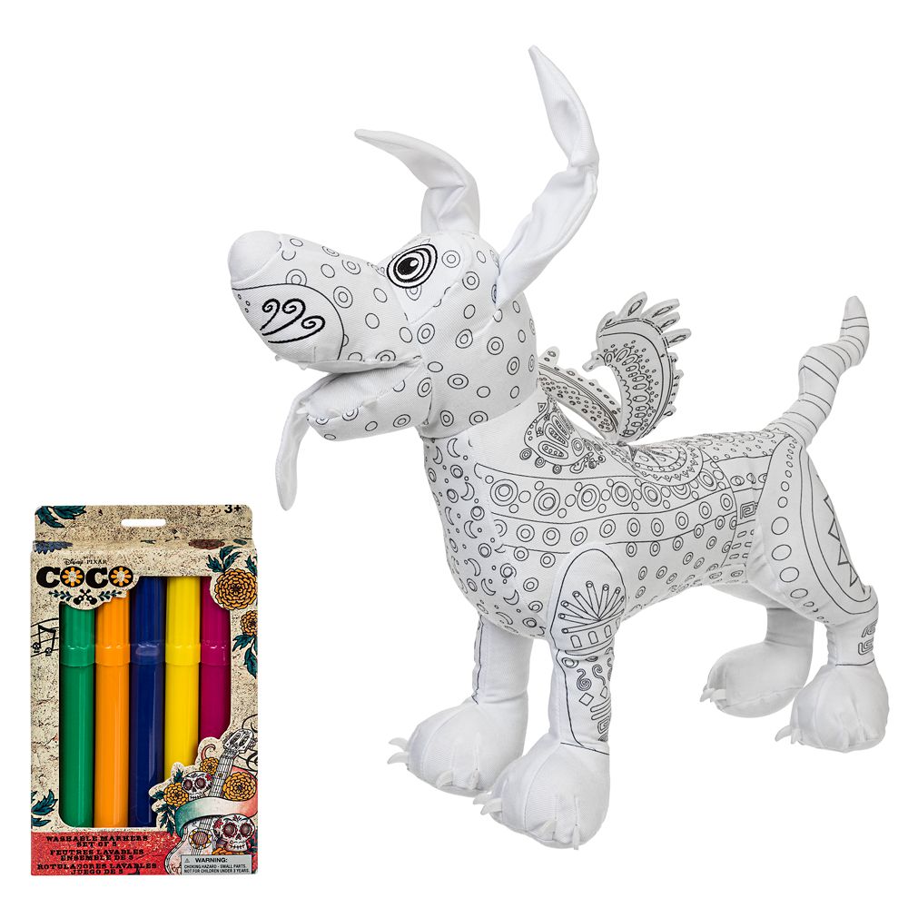 Dante Coloring Plush with Marker Set – Coco is now available