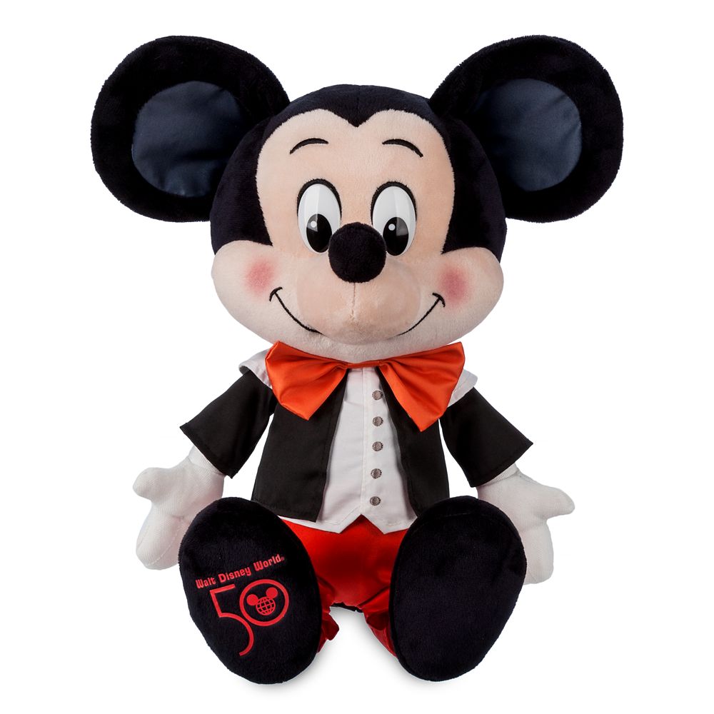 Mickey Mouse Retro Plush – Walt Disney World 50th Anniversary – Medium 15''