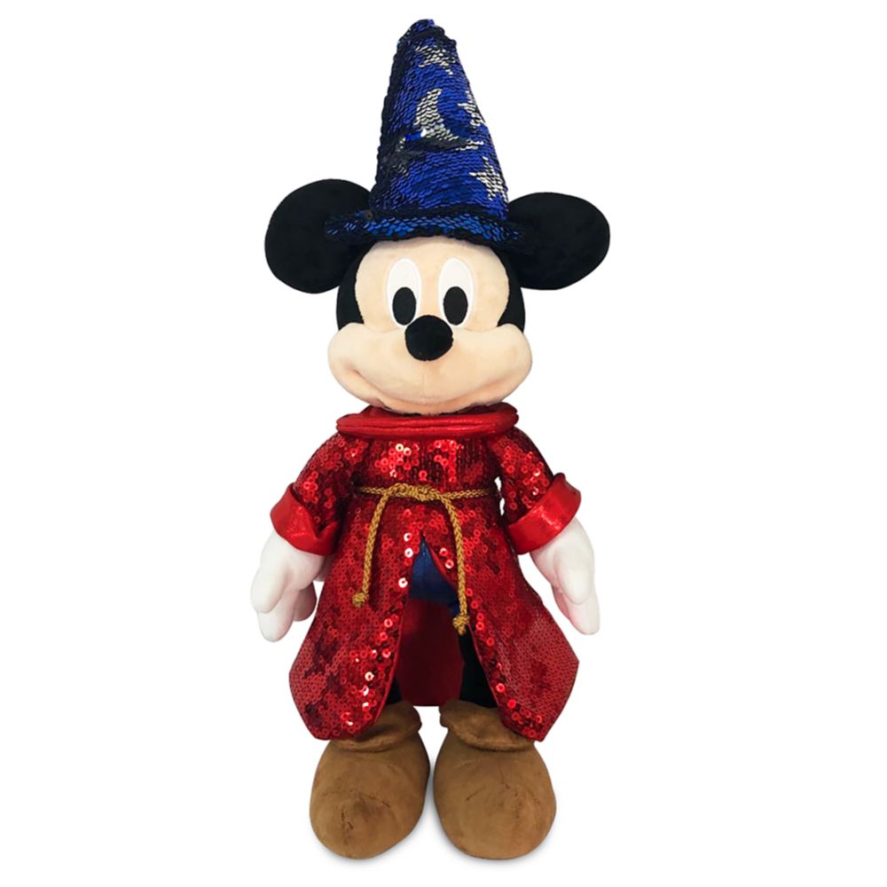 Sorcerer Mickey Mouse Sequined Plush – Fantasia 80th Anniversary – Small 15''
