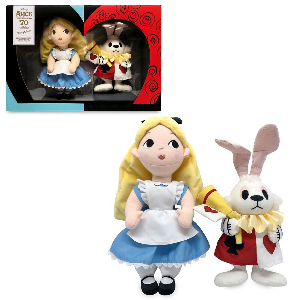 Alice & White Rabbit  Alice in Wonderland by Mary Blair Plush Set  Limited Release  12 Official shopDisney