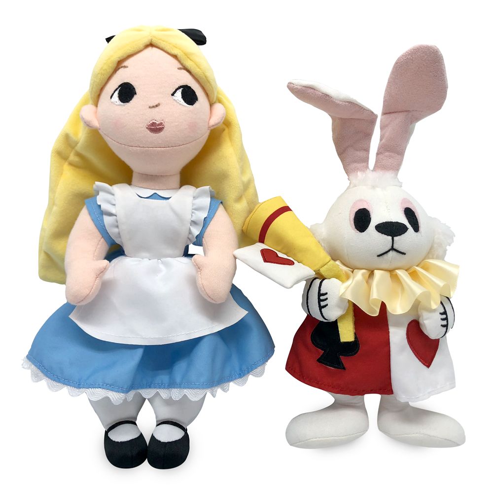 Alice & White Rabbit – Alice in Wonderland by Mary Blair Plush Set – Limited Release – 12''