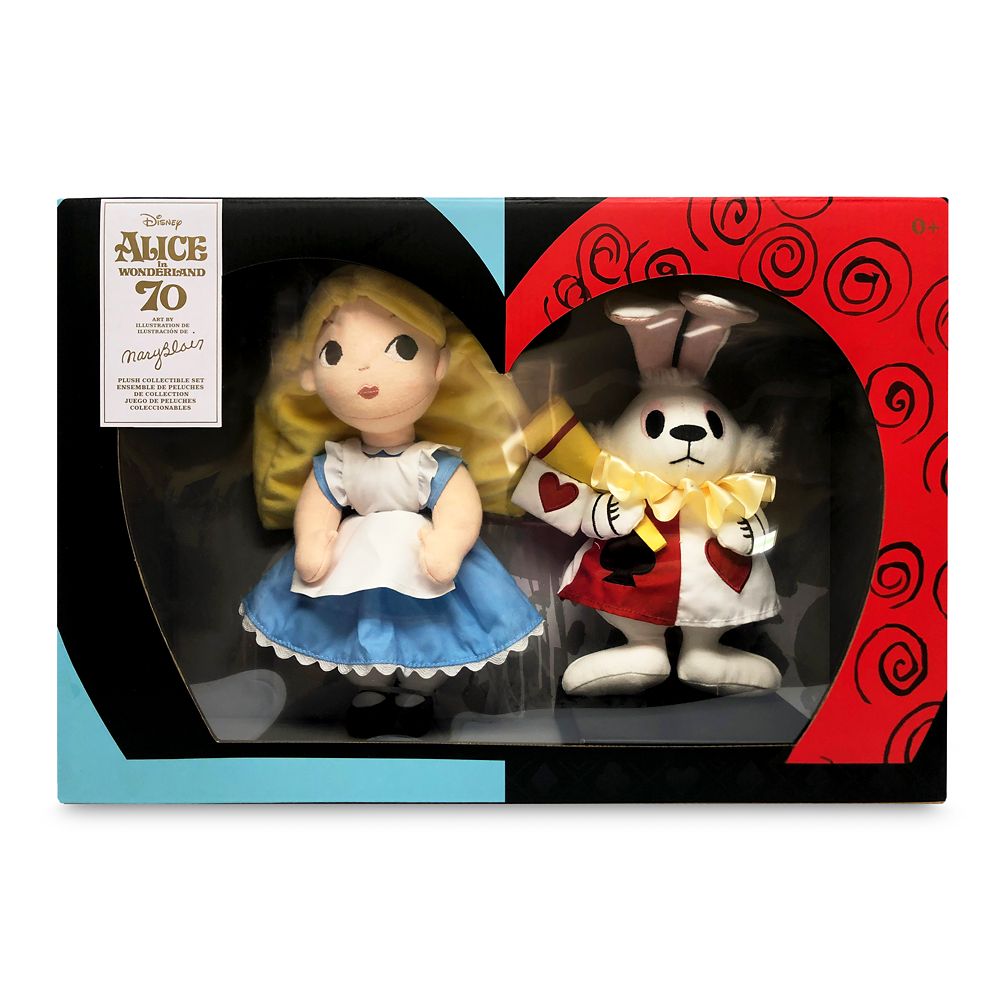 Alice & White Rabbit – Alice in Wonderland by Mary Blair Plush Set – Limited Release