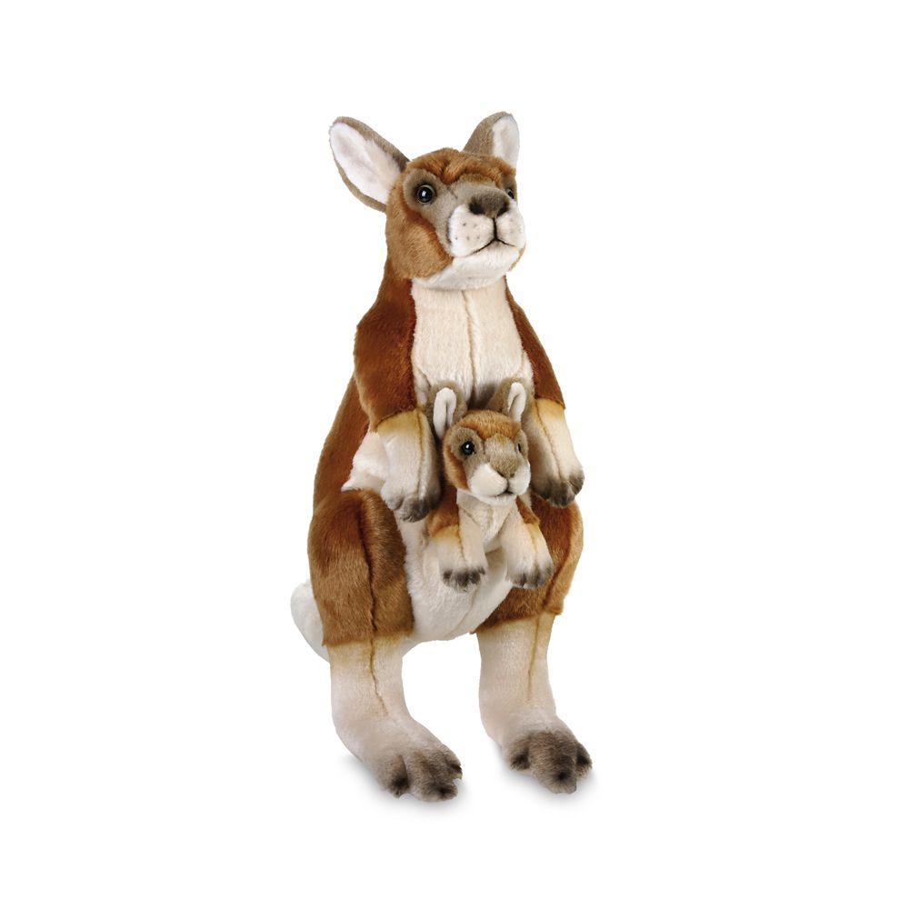 National Geographic Kangaroo with Baby Plush – 17''