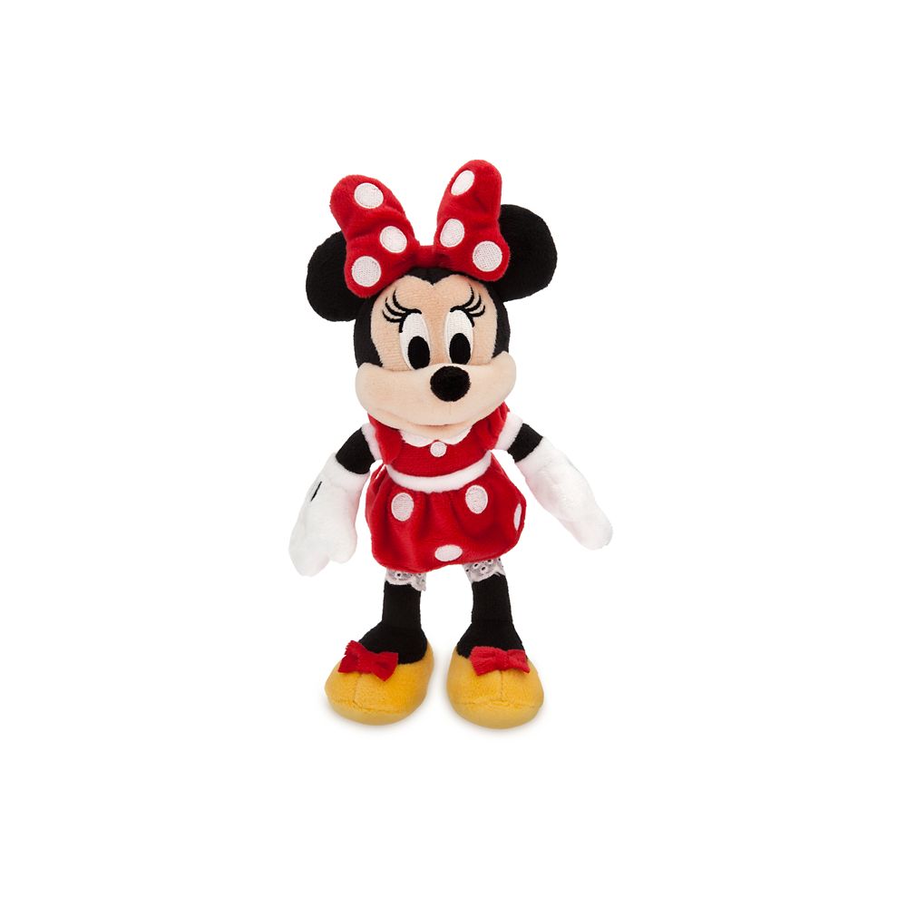 Minnie Mouse Plush  Red  Mini Bean Bag 9 1/2 Official shopDisney