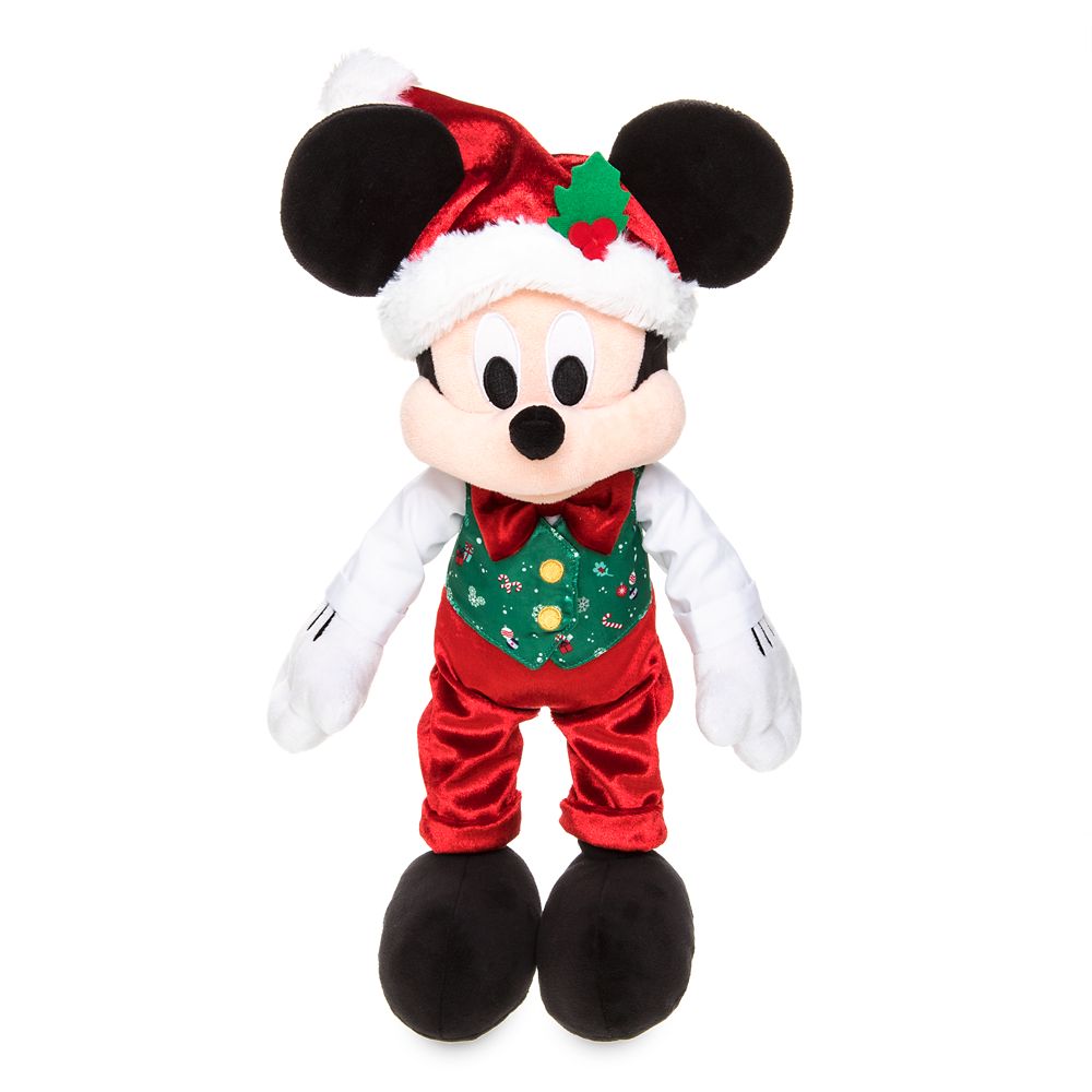 mickey holiday plush