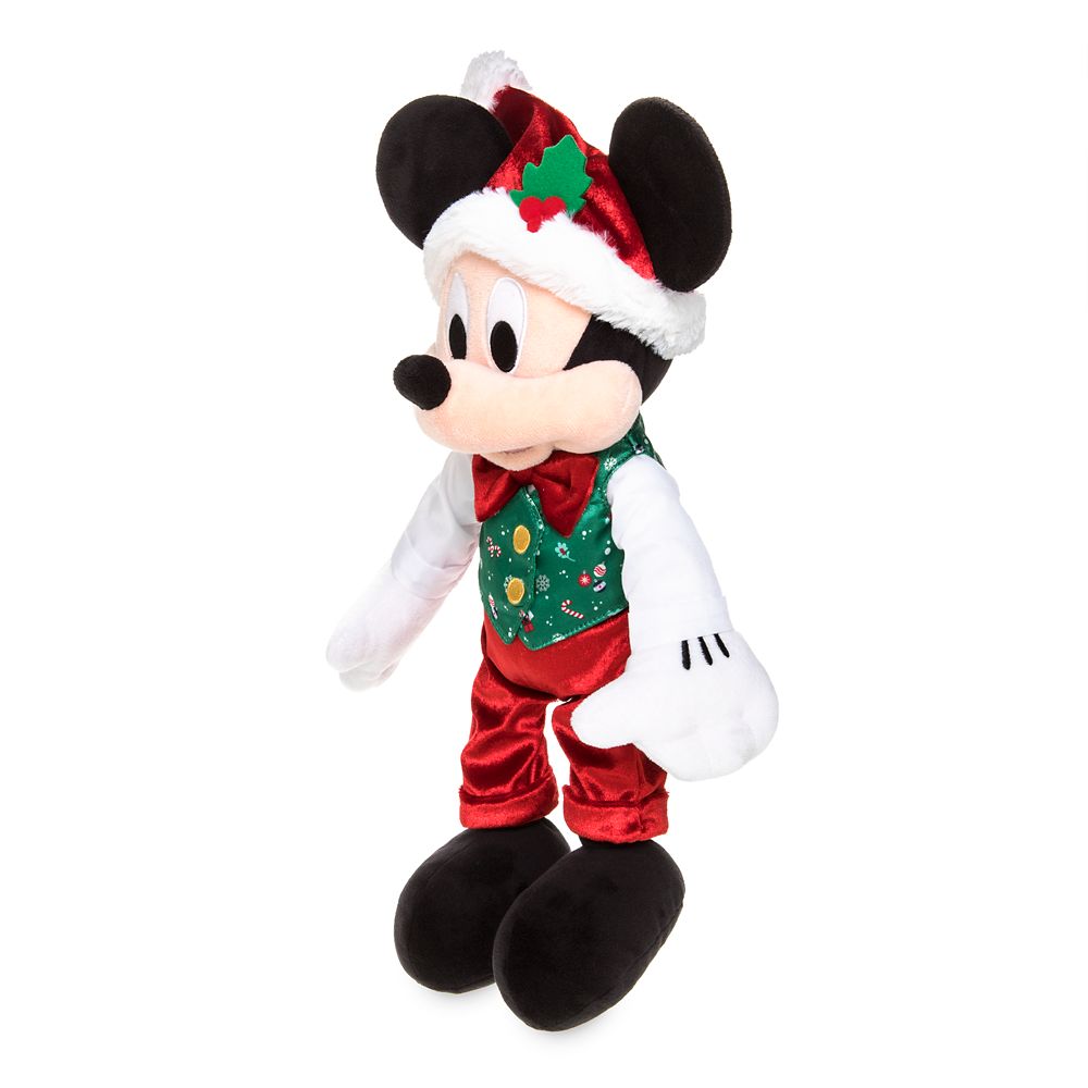 mickey holiday plush