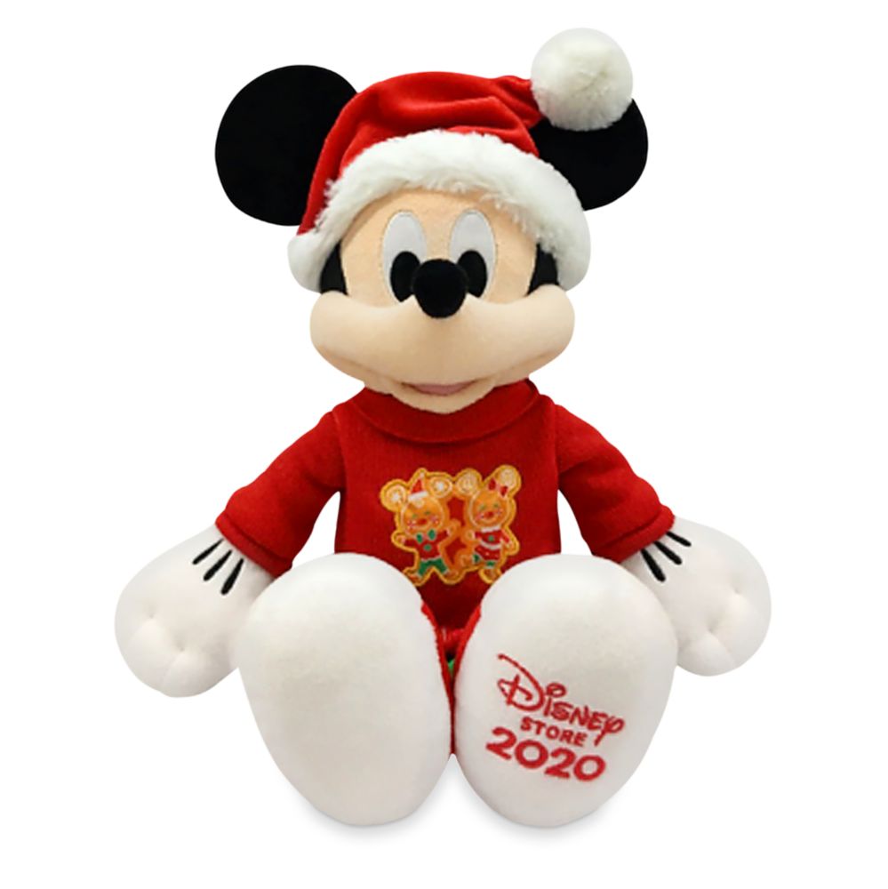 mickey and minnie christmas plush