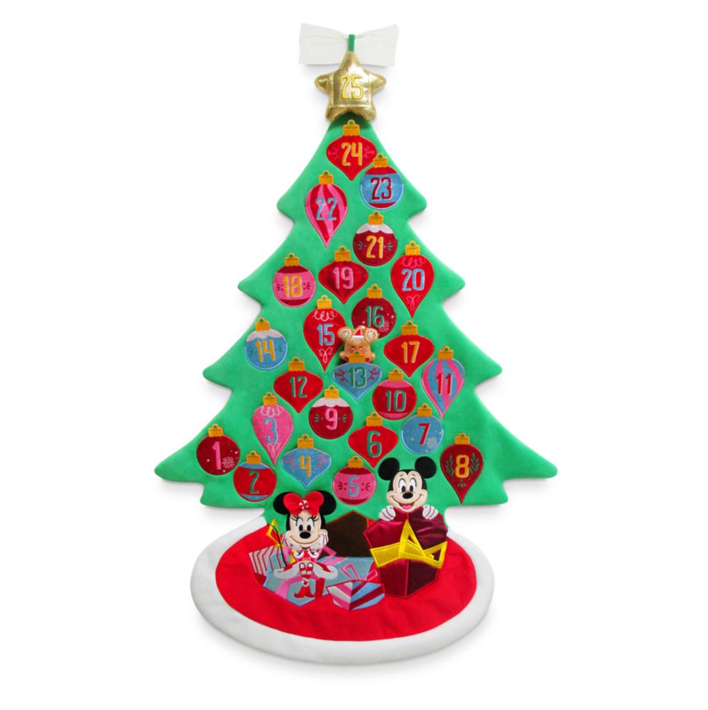 Mickey and Minnie Mouse Plush Advent Calendar Wall Hanging