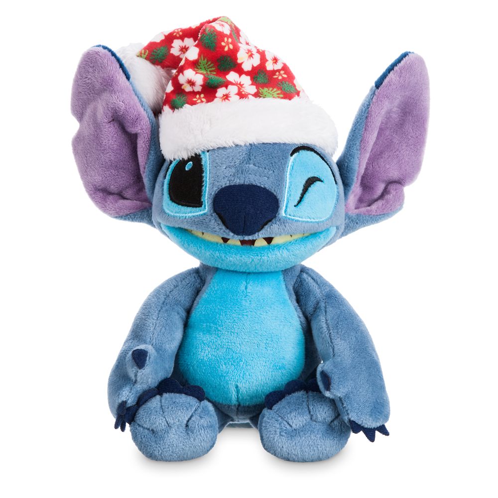 Stitch Poseable Plush and ''Holiday Mischief with Stitch'' Book Set