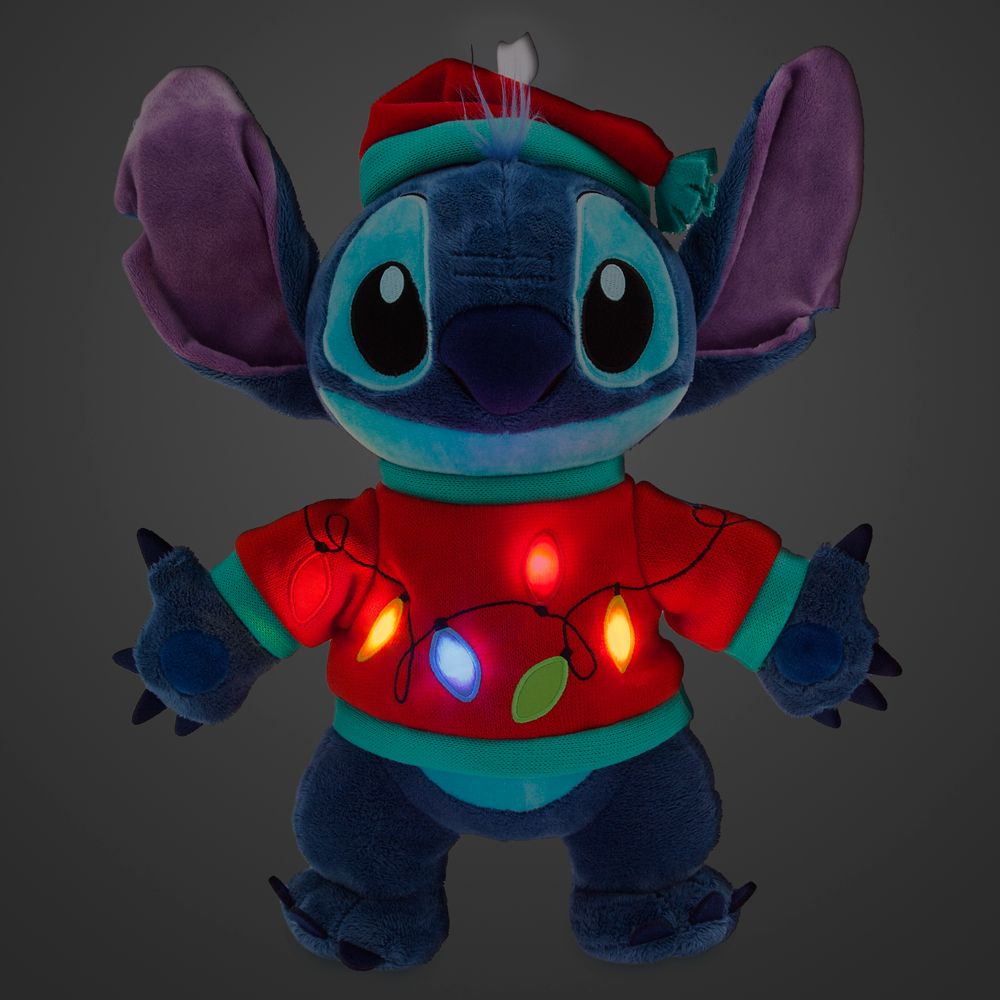 Stitch Light-Up Holiday Plush – Medium 15''