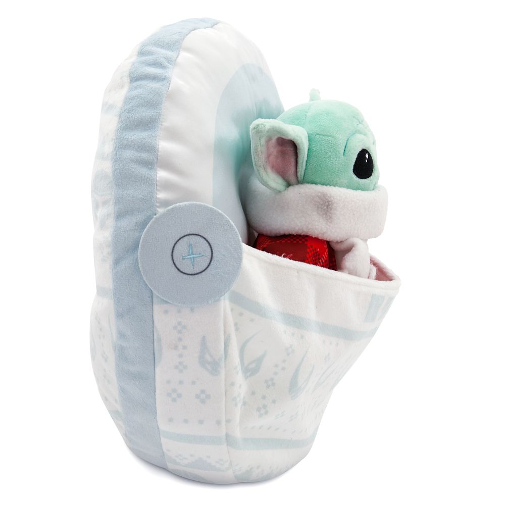 Grogu Holiday Plush in Hover Pram – Star Wars: The Mandalorian – 13''