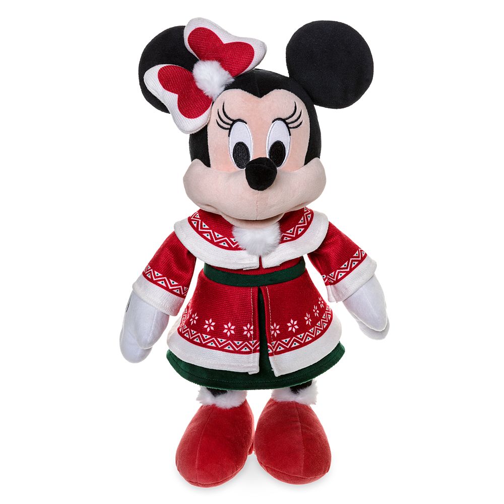 Minnie Mouse Holiday Plush – Medium 16 1/2''