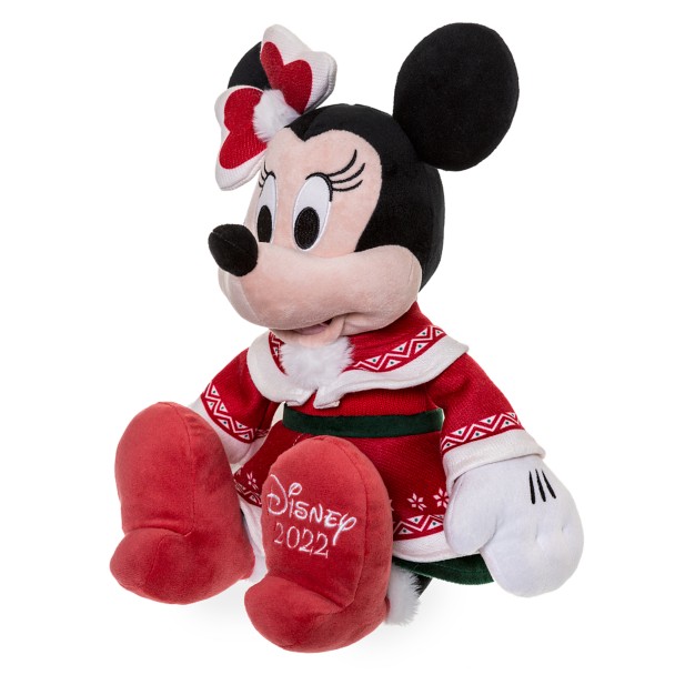 Minnie Mouse Holiday Plush – Medium 16 1/2''