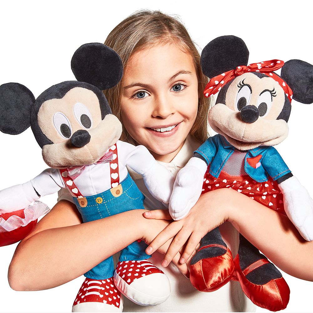 Mickey Mouse Plush – Valentine's Day – Medium 16''