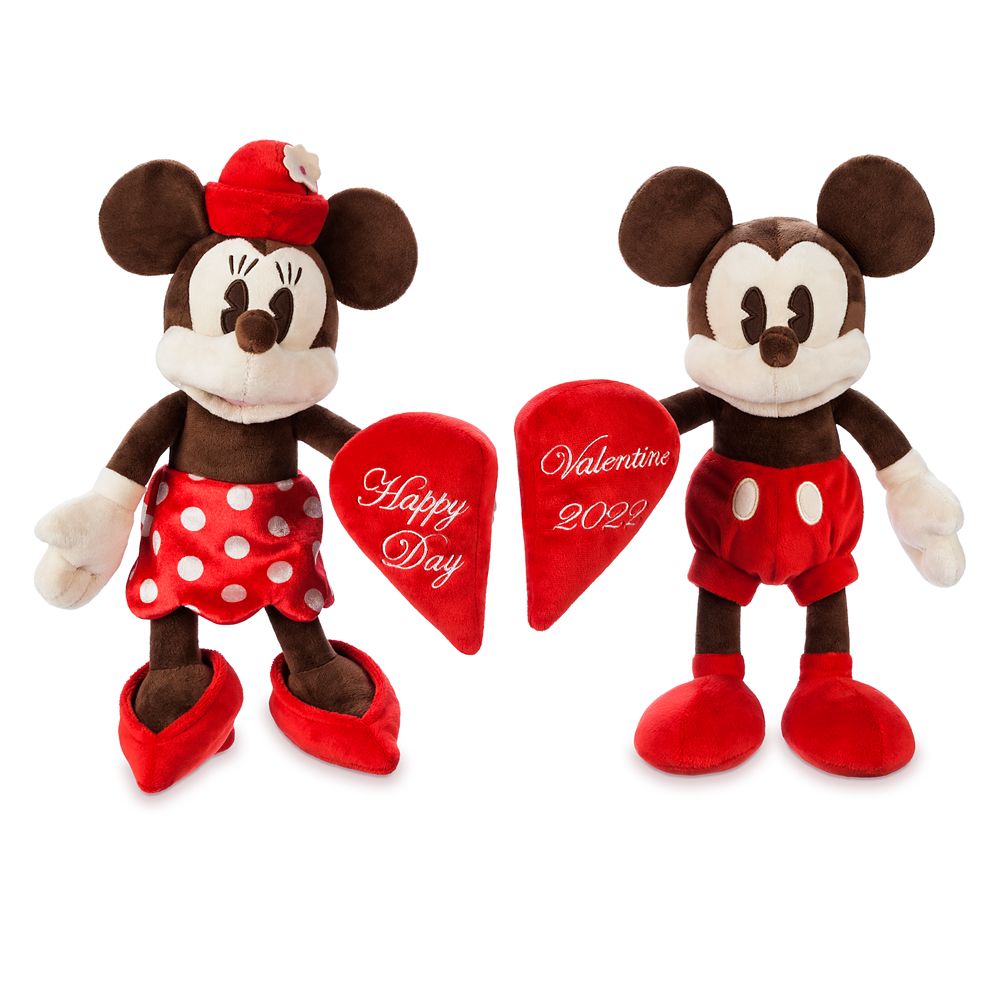 Mickey and Minnie Mouse Plush – Valentine's Day 2022 – Small 8''