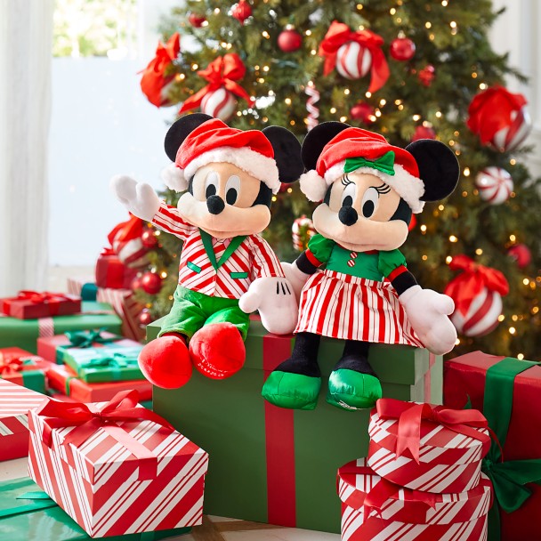 Disney Mickey Mouse Men's Santa Characters Minky Plush Fleece