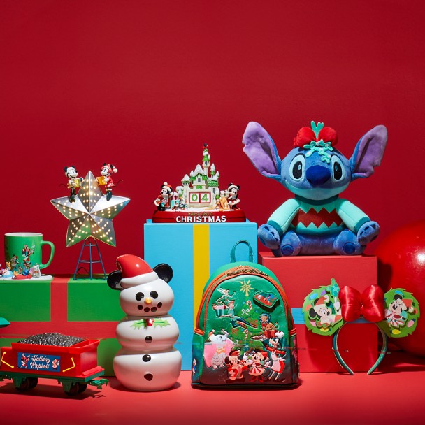 Disney Stitch Holiday with Candy Cane Plush 7.8 inch