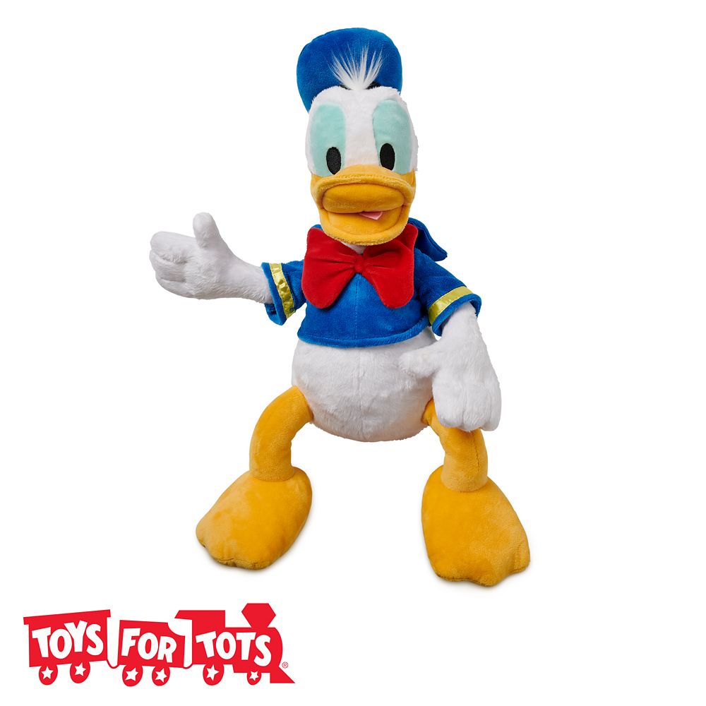 Donald Duck Plush  Medium 15 3/4  Toys for Tots Donation Item Official shopDisney