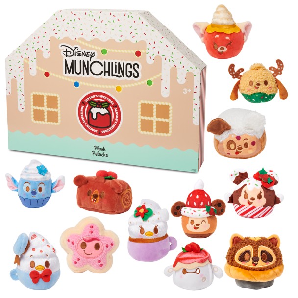 Disney Munchlings Plush Season's Sweetings 12Day Advent Calendar