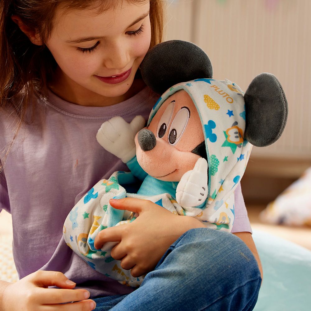 Peluche bébé Mickey Mouse avec couverture Disney Store