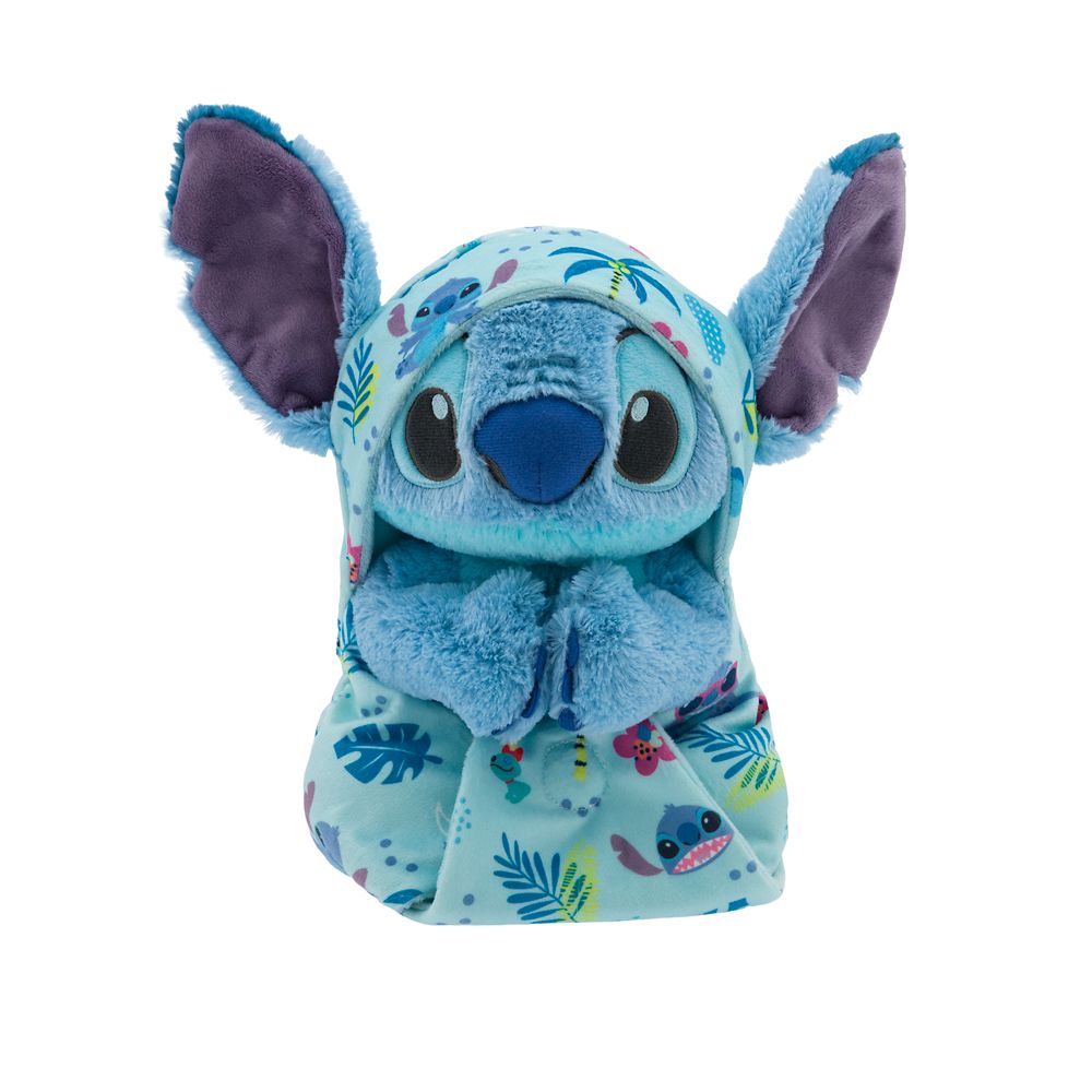 Stitch Plush in Swaddle  Lilo & Stitch  Disney Babies  Small 11 3/4