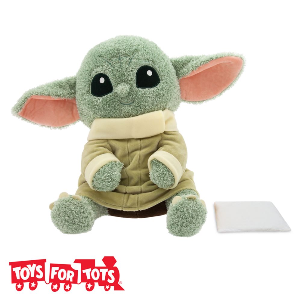 Grogu Weighted Plush – Star Wars: The Mandalorian – 13” – Toys for Tots Donation Item here now