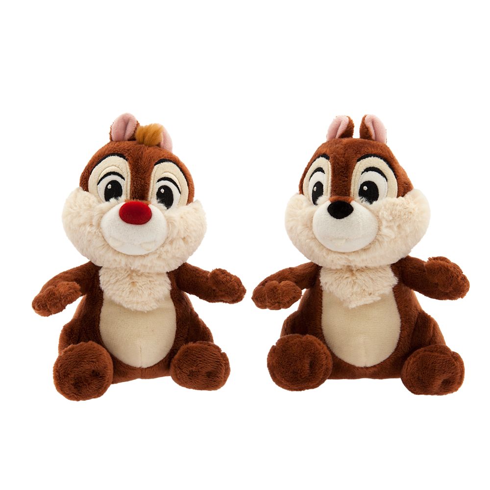 Chip n Dale Plush Set  Mini Bean Bag 6 1/2 Official shopDisney