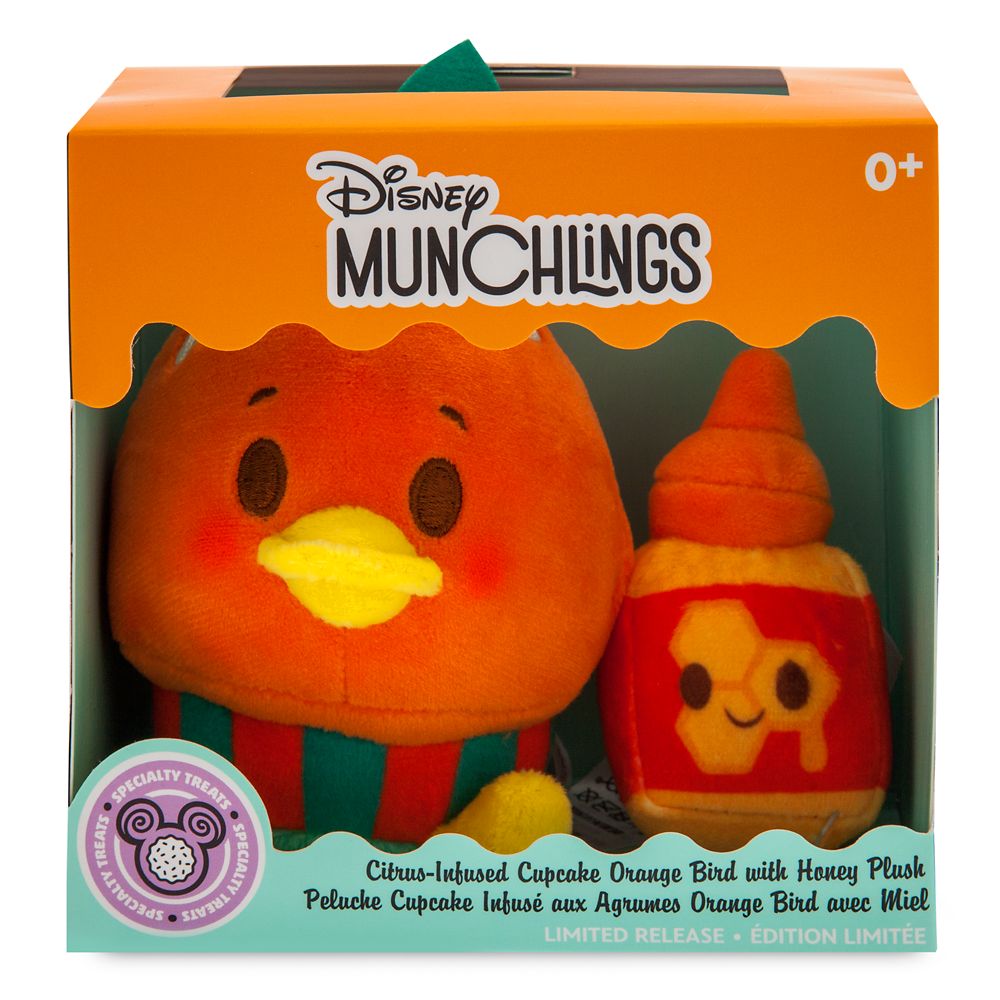 Orange Bird Citrus-Infused Cupcake Disney Munchlings Plush – Specialty Treats – Micro 4 1/2'' – Limited Release