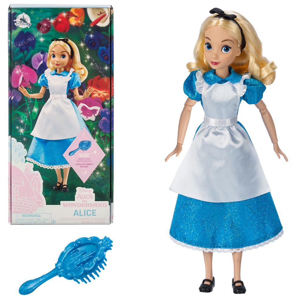 Disney Store Official Alice Classic Doll from Alice in Wonderland - 10-Inch - Detailed Design Recapturing Movie Magic - Perfect for Fans & Collectors