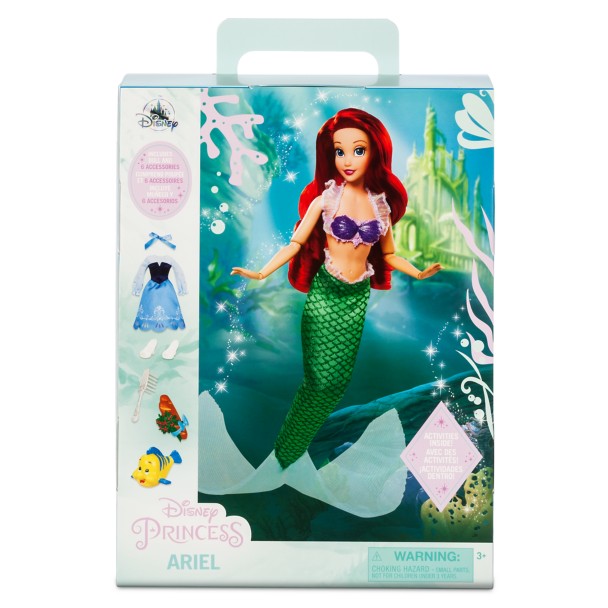 Disney Babies Little Mermaid Ariel Plush Doll 12 With Tail, Shell
