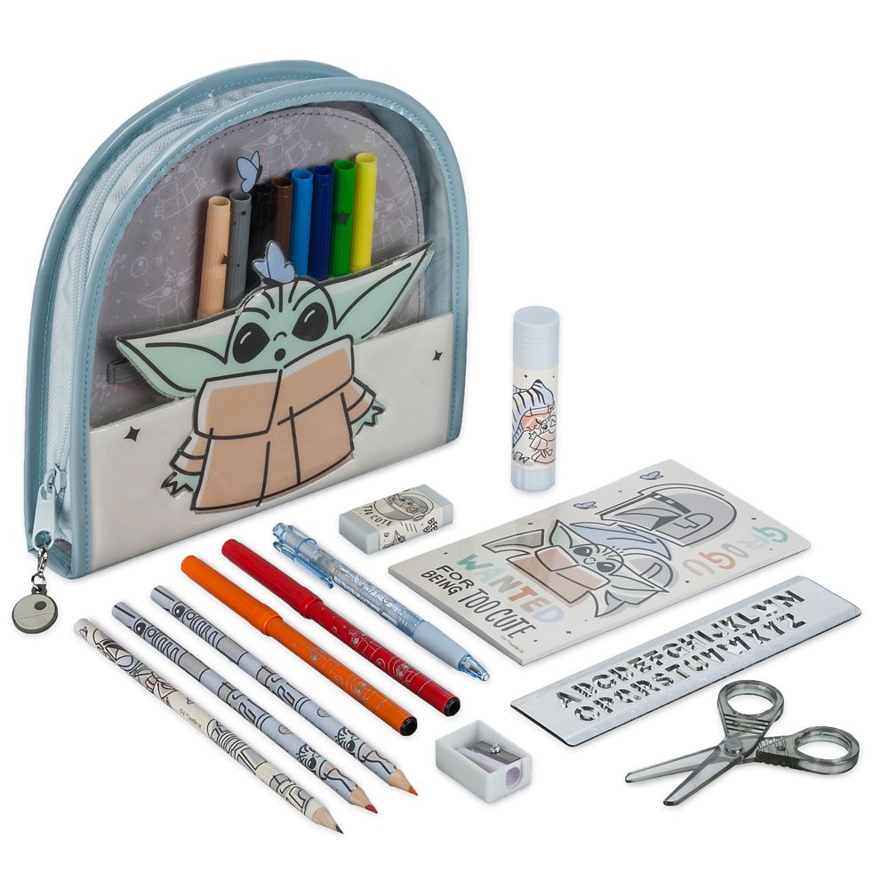 Grogu Zip-Up Stationery Kit – Star Wars: The Mandalorian is now out for purchase