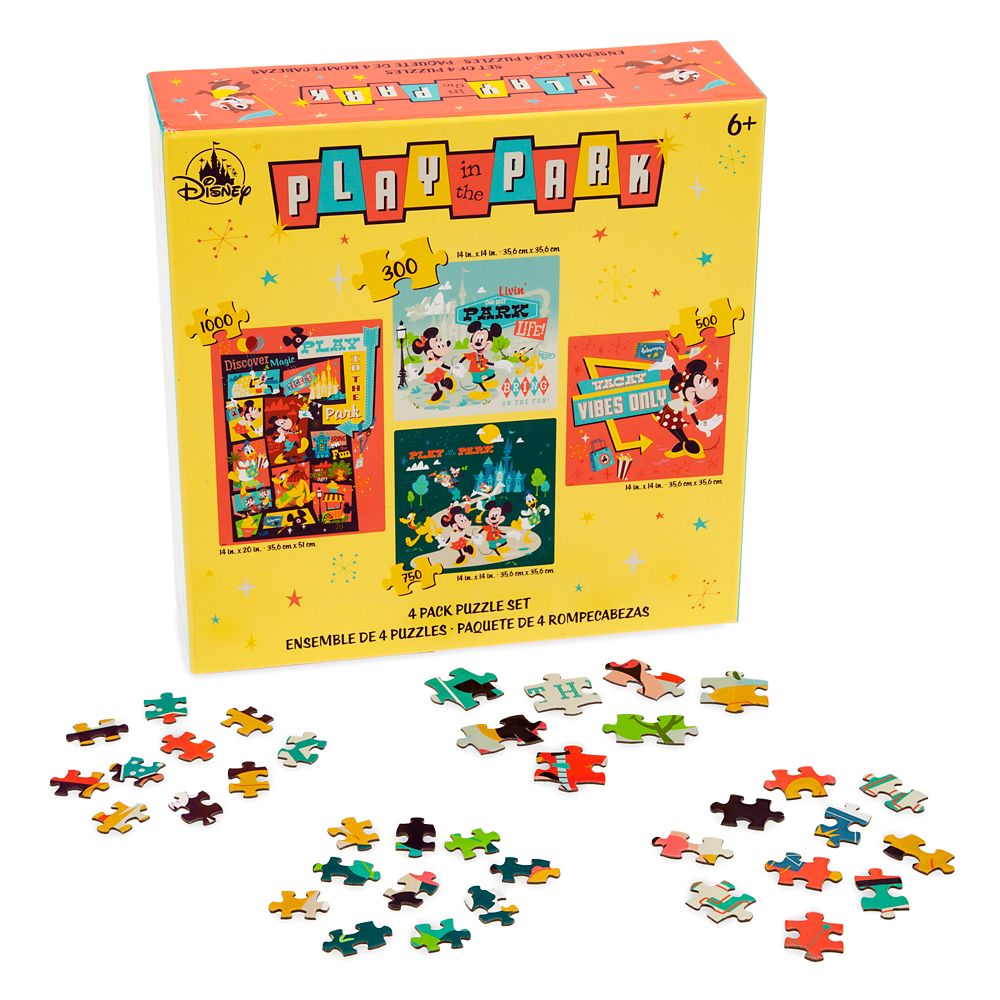 Disney Play in the Park Four-Pack Puzzle Set