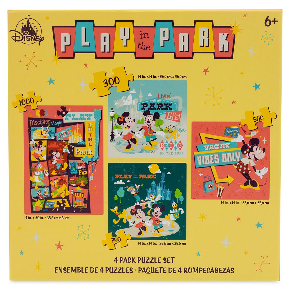 Disney Play in the Park Four-Pack Puzzle Set