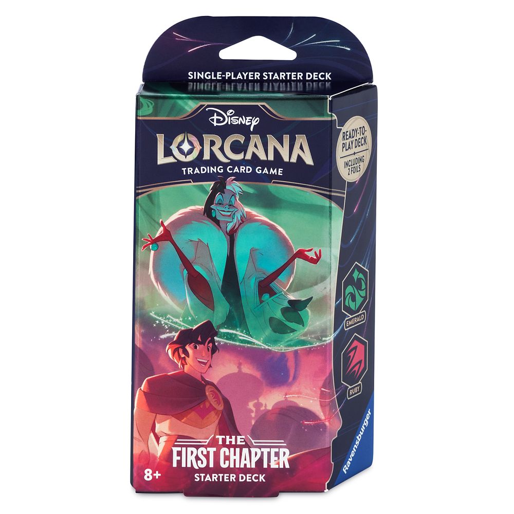 Disney Lorcana Trading Card Game by Ravensburger – The First Chapter – Starter Deck  –  Cruella De Vil and Aladdin