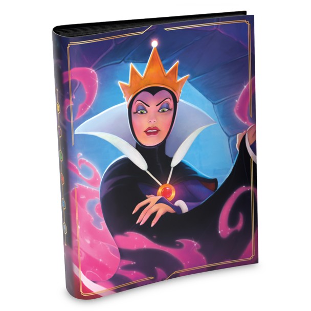 Evil Queen Lorebook Card Portfolio by Ravensburger – Disney Lorcana Trading Card Game – Snow White and the Seven Dwarfs