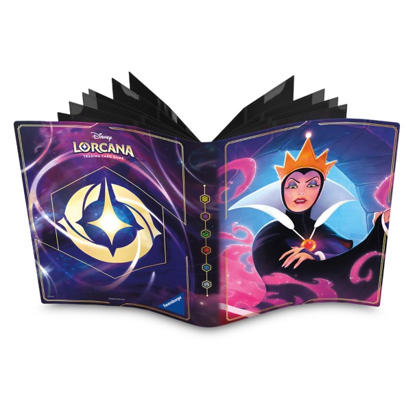Evil Queen Lorebook Card Portfolio by Ravensburger – Disney Lorcana Trading Card Game – Snow White and the Seven Dwarfs