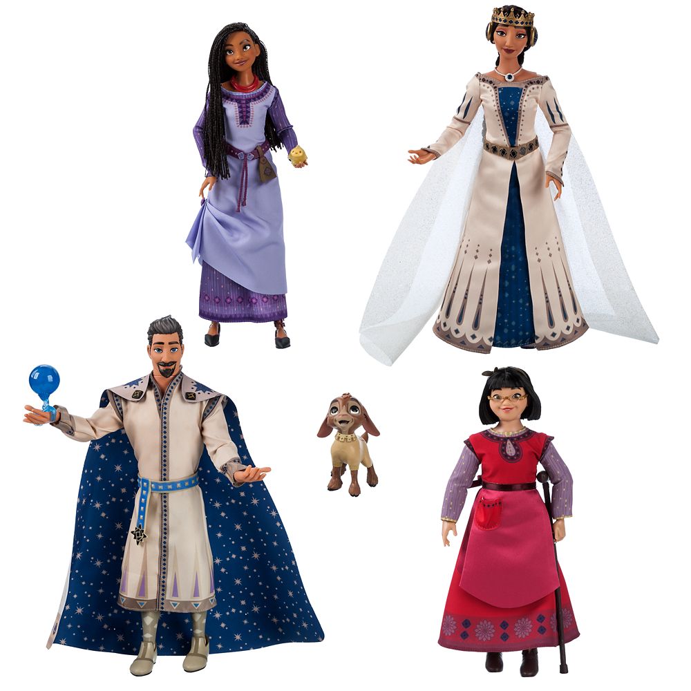 Disney Wish movie 2023 dolls from Mattel - Asha and other