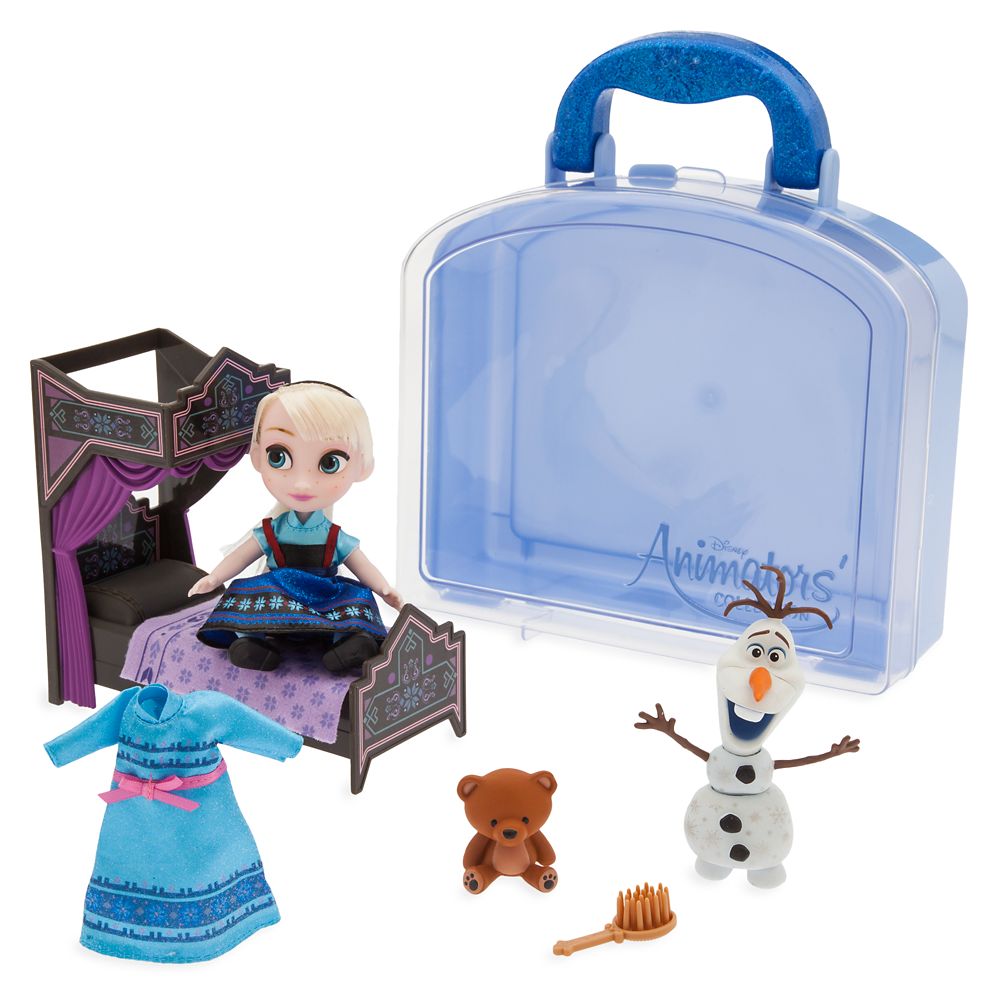 Disney Animators’ Collection Elsa Mini Doll Play Set – 5” is available online for purchase