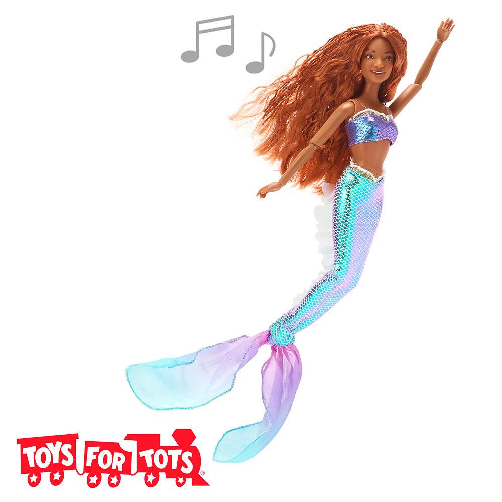 Ariel Singing Doll – The Little Mermaid – Live Action Film – 11'' – Toys for Tots Donation Item