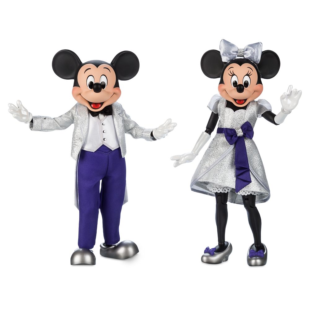 Mickey Mouse and Minnie Mouse Limited Edition Doll Set – Disney100 – 12''