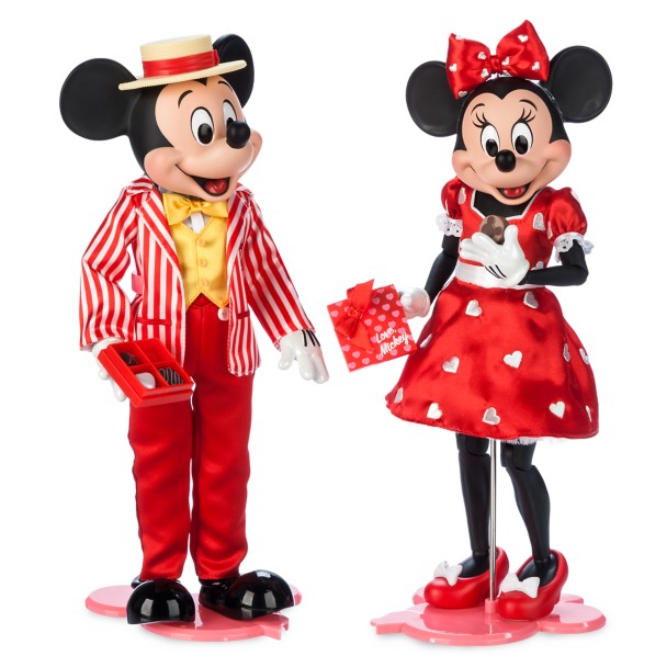Mickey Mouse and Minnie Mouse Valentine's Day Limited Edition Doll Set – 12''