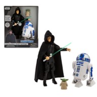 Luke Skywalker, R2-D2 and Grogu Talking Action Figure Set – Star Wars Power Force – 10'' H