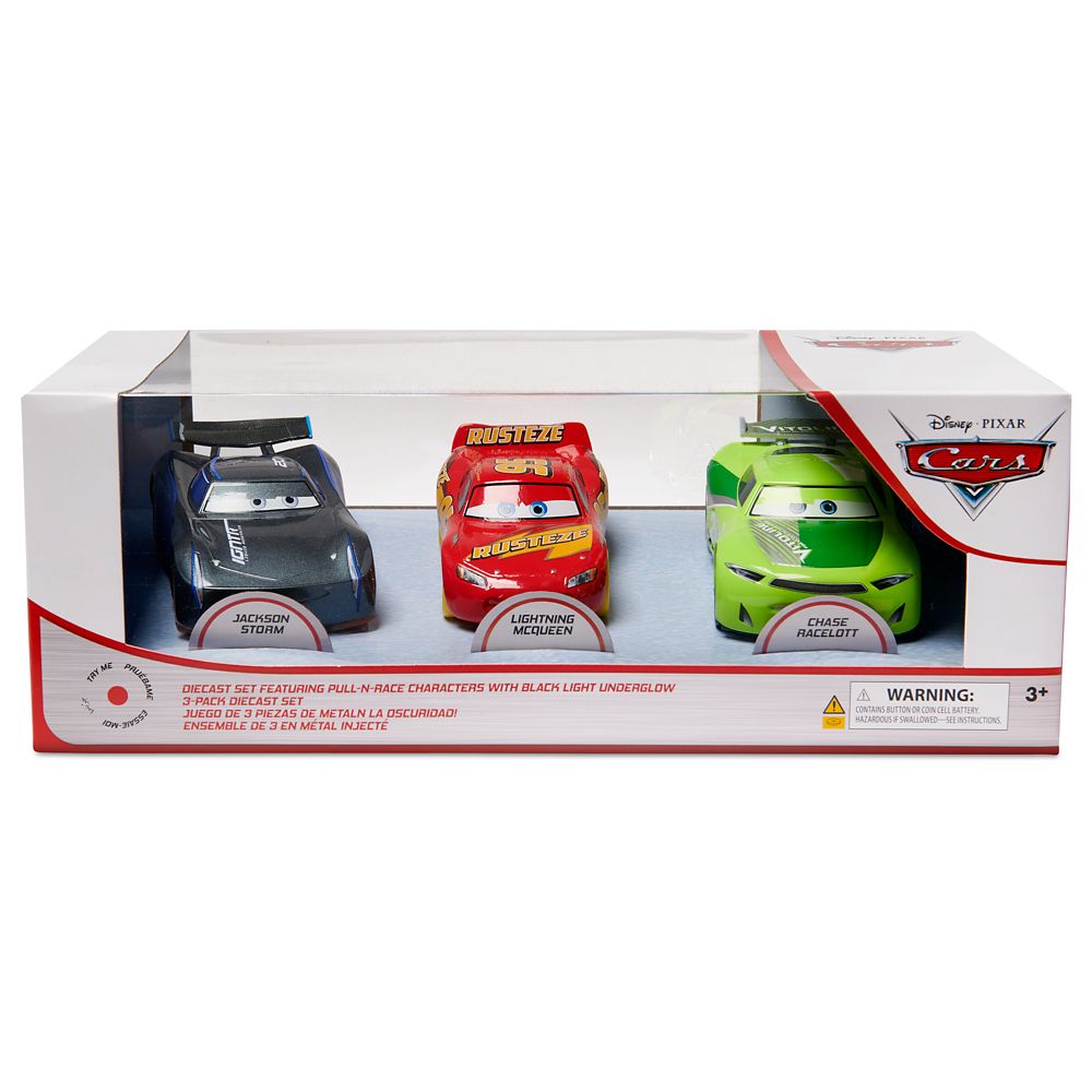 Cars Light-Up Pullback Die Cast Set