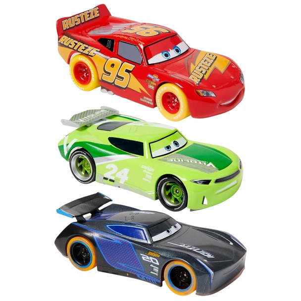 Disney Parks Pixar Cars Lightning McQueen & Ralph Carlow Pullback Car New W  Box