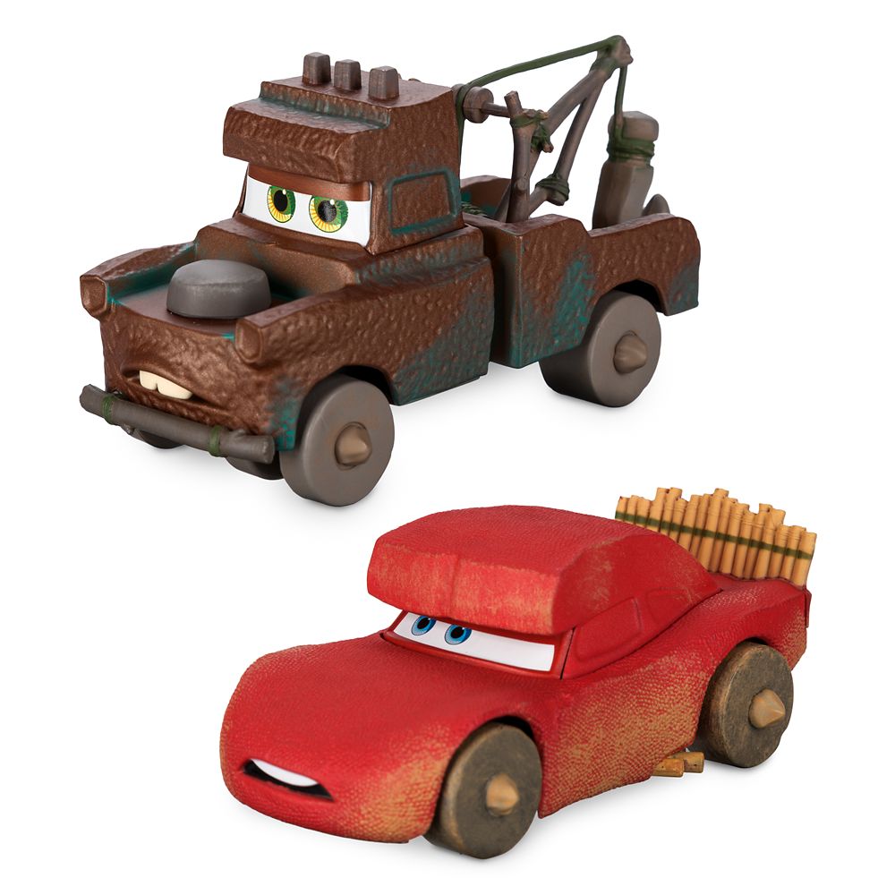 Lightning McQueen and Tow Mater Die Cast Set Cars on the Road